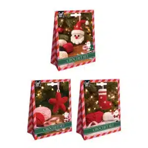 Christmas Crochet Set, 3 Assorted