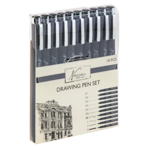 Nassau,Drawing Pen Set, Fineliners, 10pcs