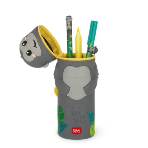 Legami Pencil Case 2-in-1 Silicone Kawaii Gorilla