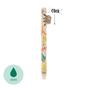 Legami Ballpoint Retractable Pen Sloth Green Ink