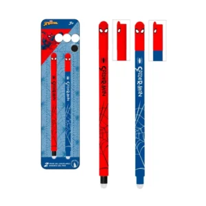 Set 2 Erasable Gel Pen Spiderman